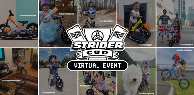 Little Rider Co partner with Strider Bikes to support the Virtual Strider Cup